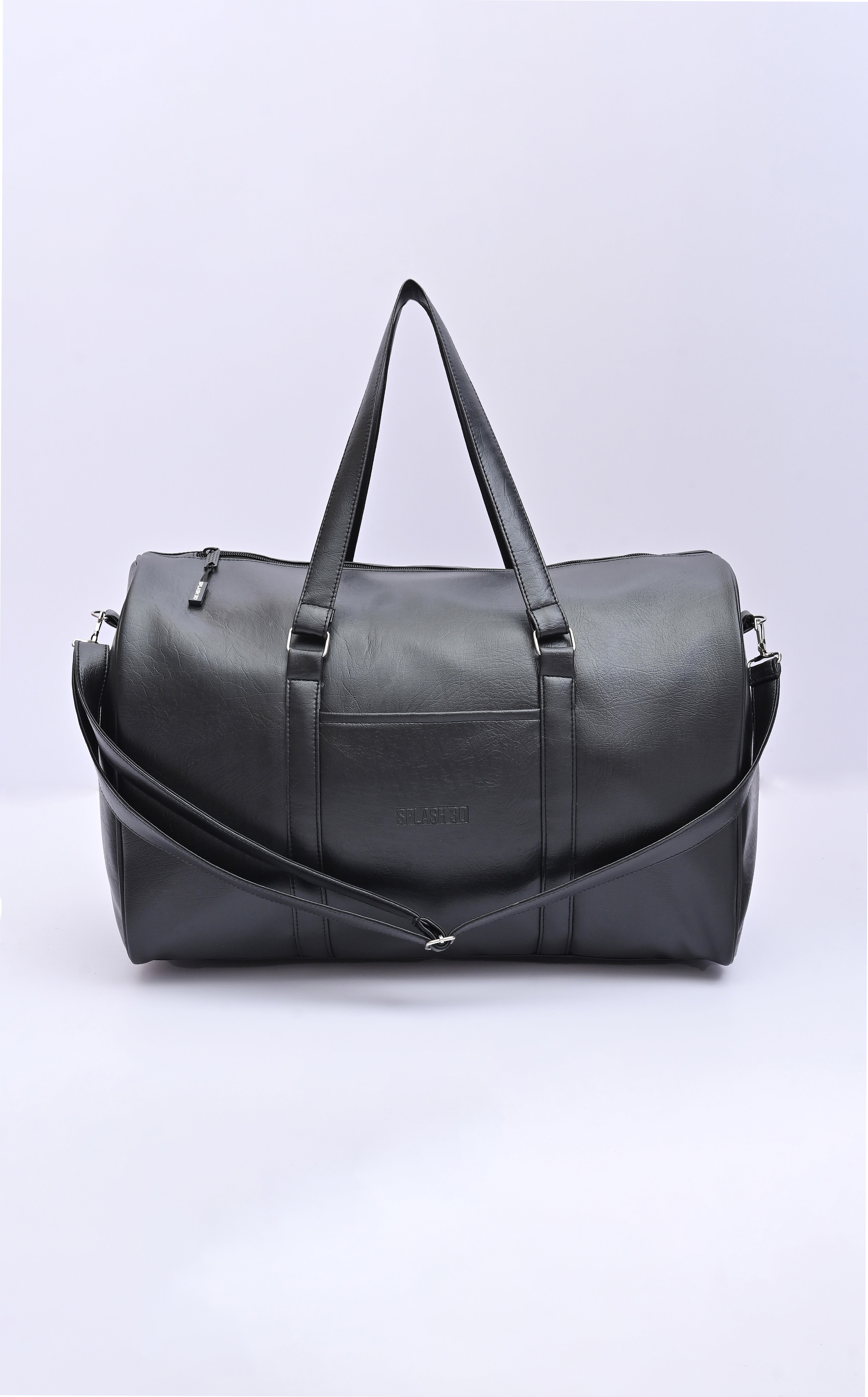Black Leather Duffle