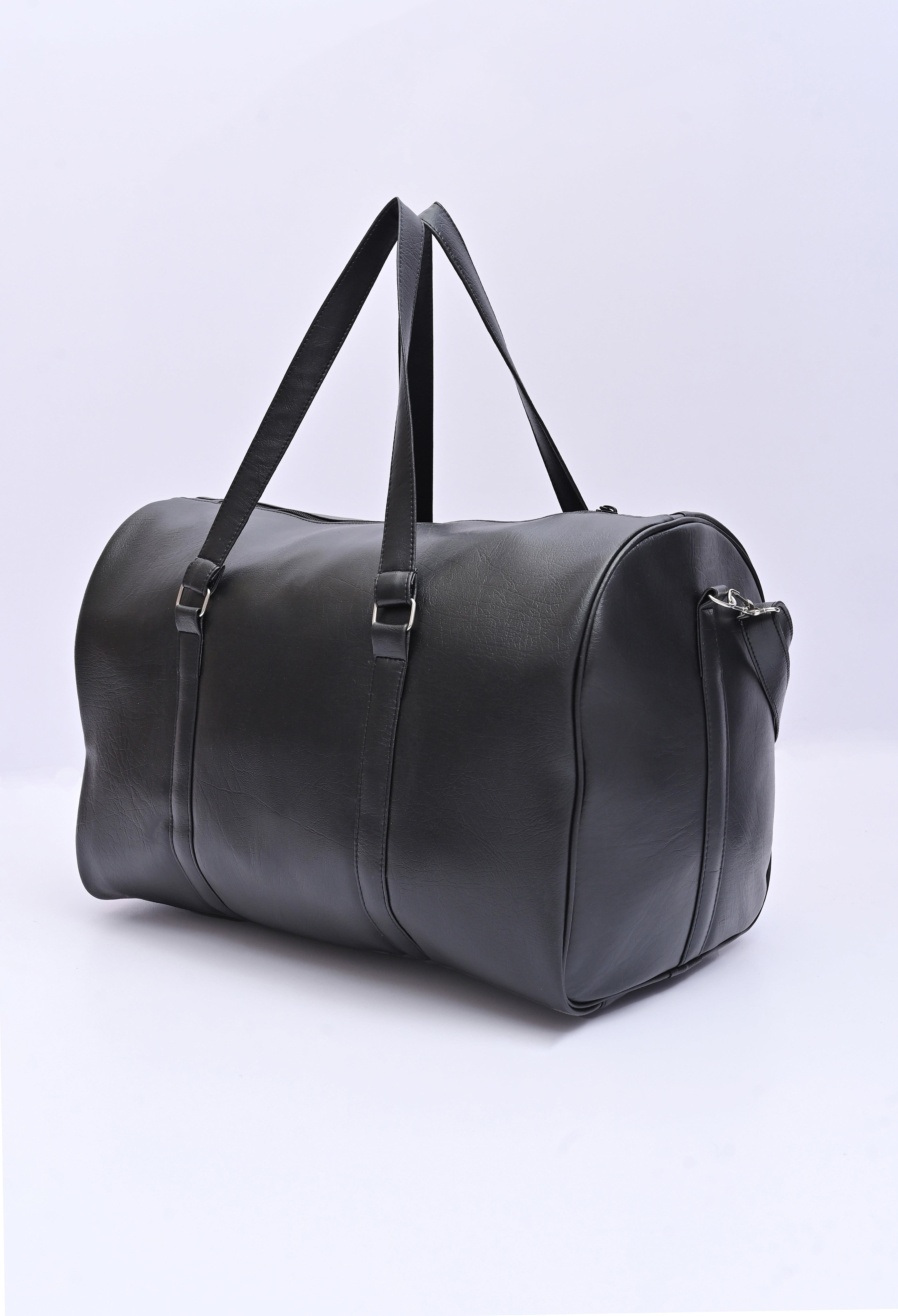 Black Leather Duffle