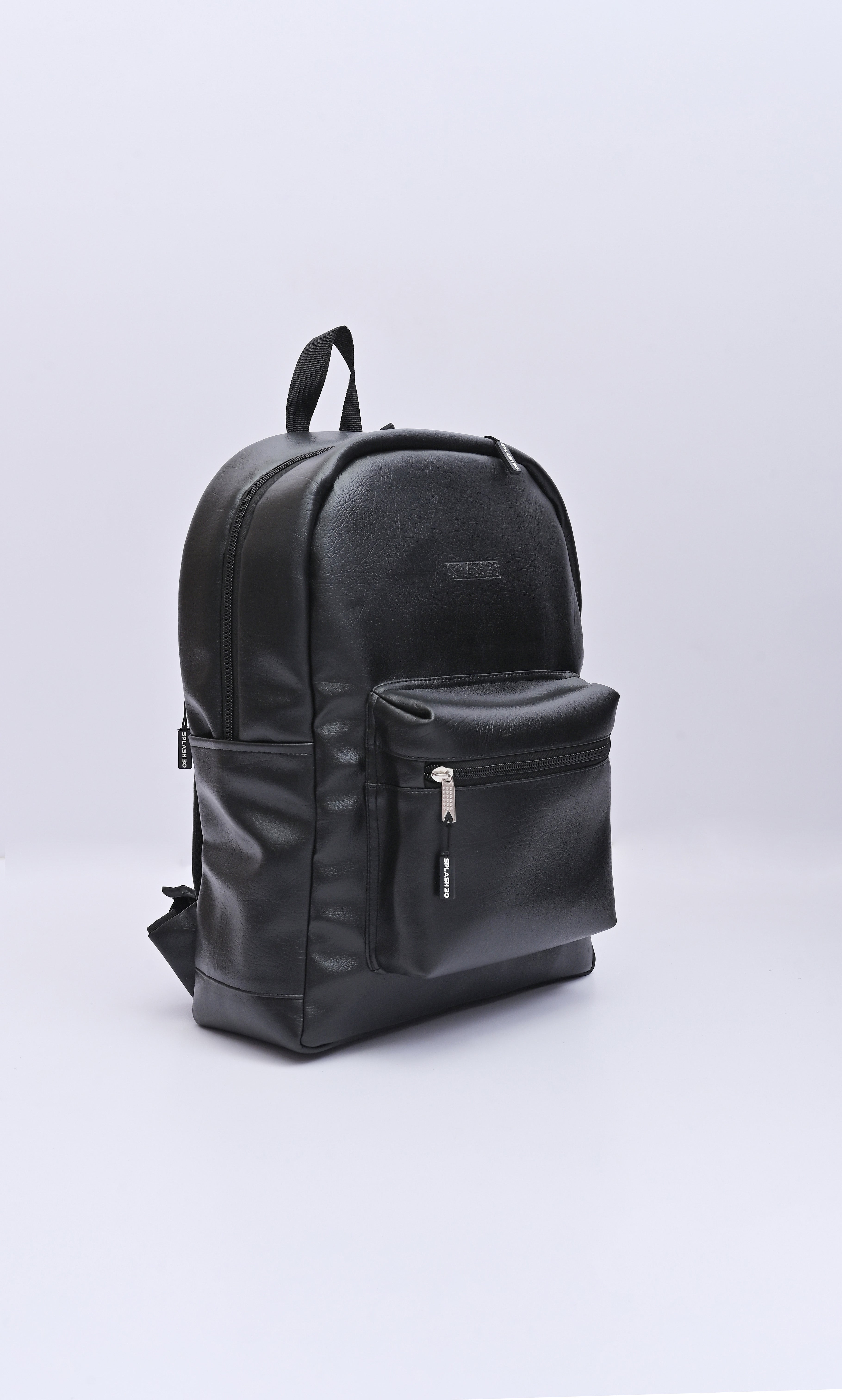 Black Leather Backpack