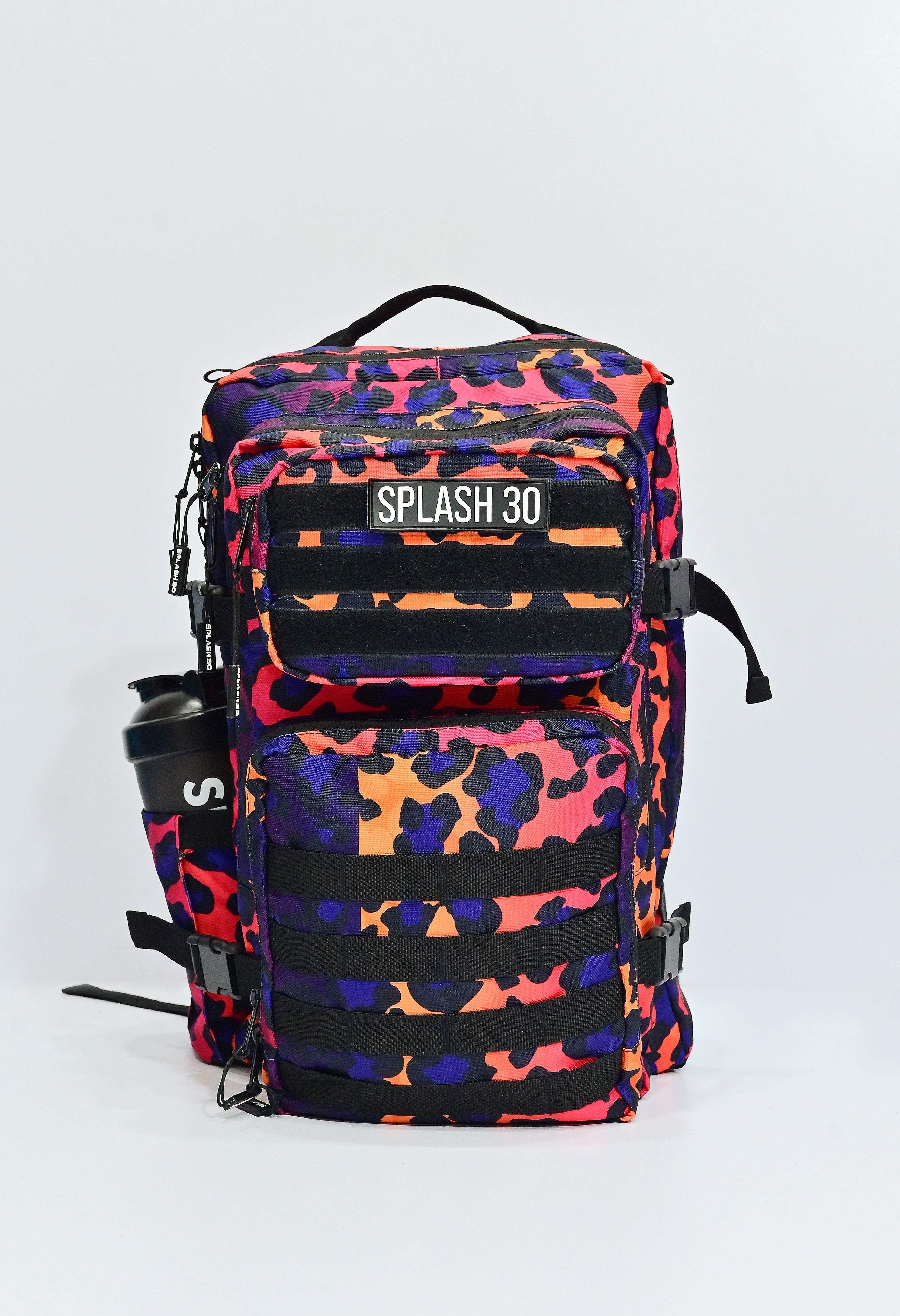 Splash Premium Neon Leopard Backpack