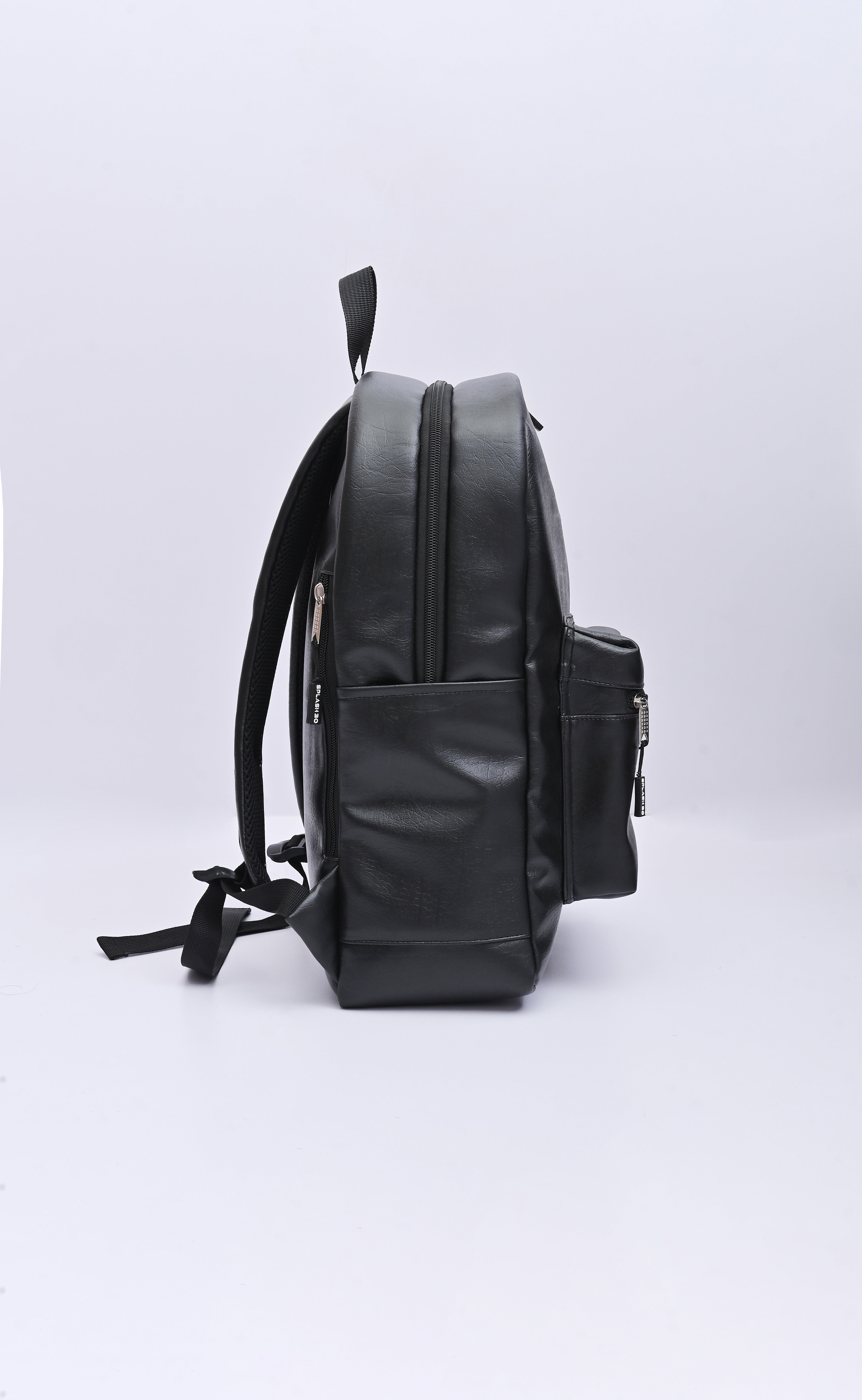 Black Leather Backpack