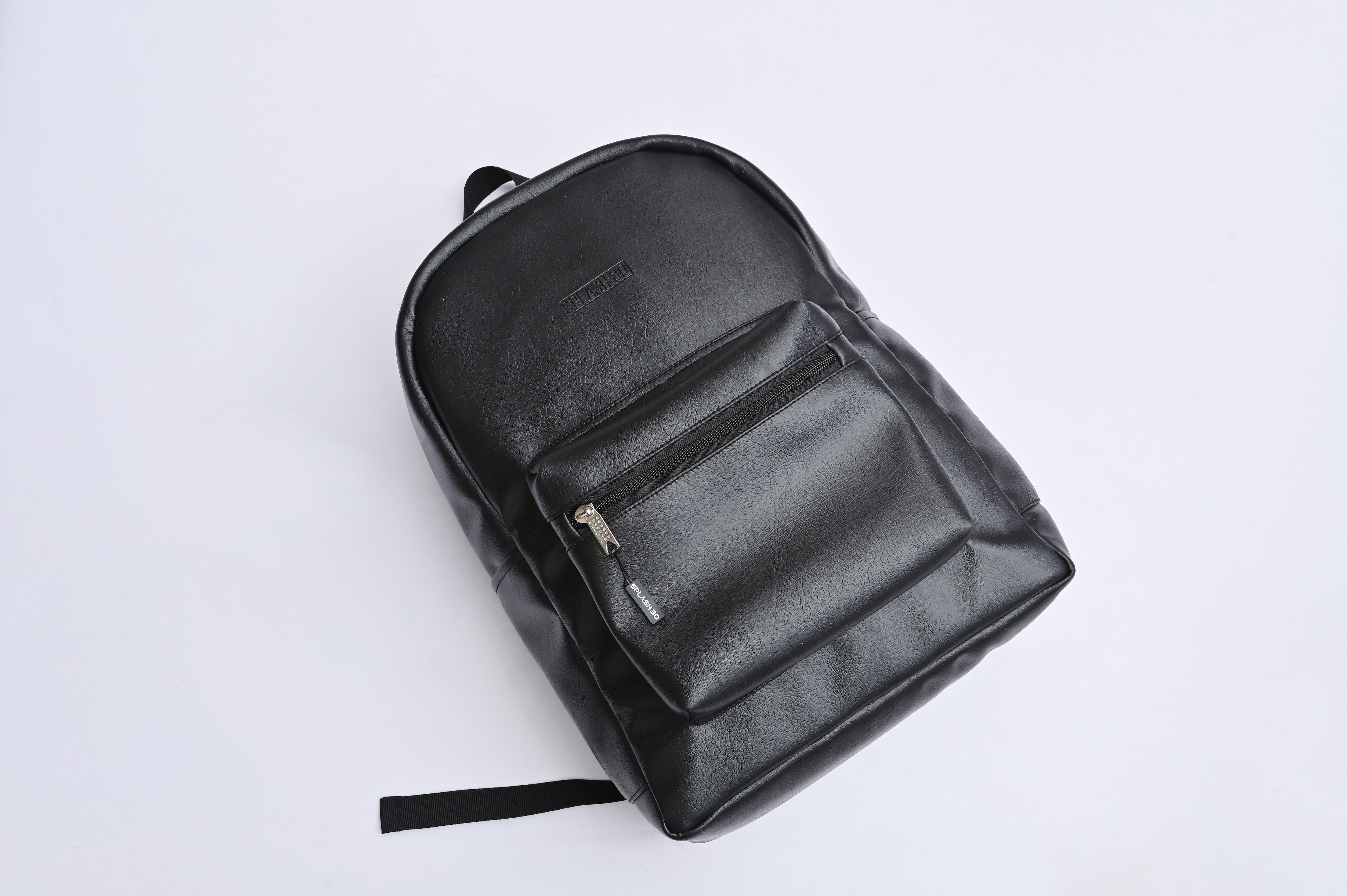 Black Leather Backpack