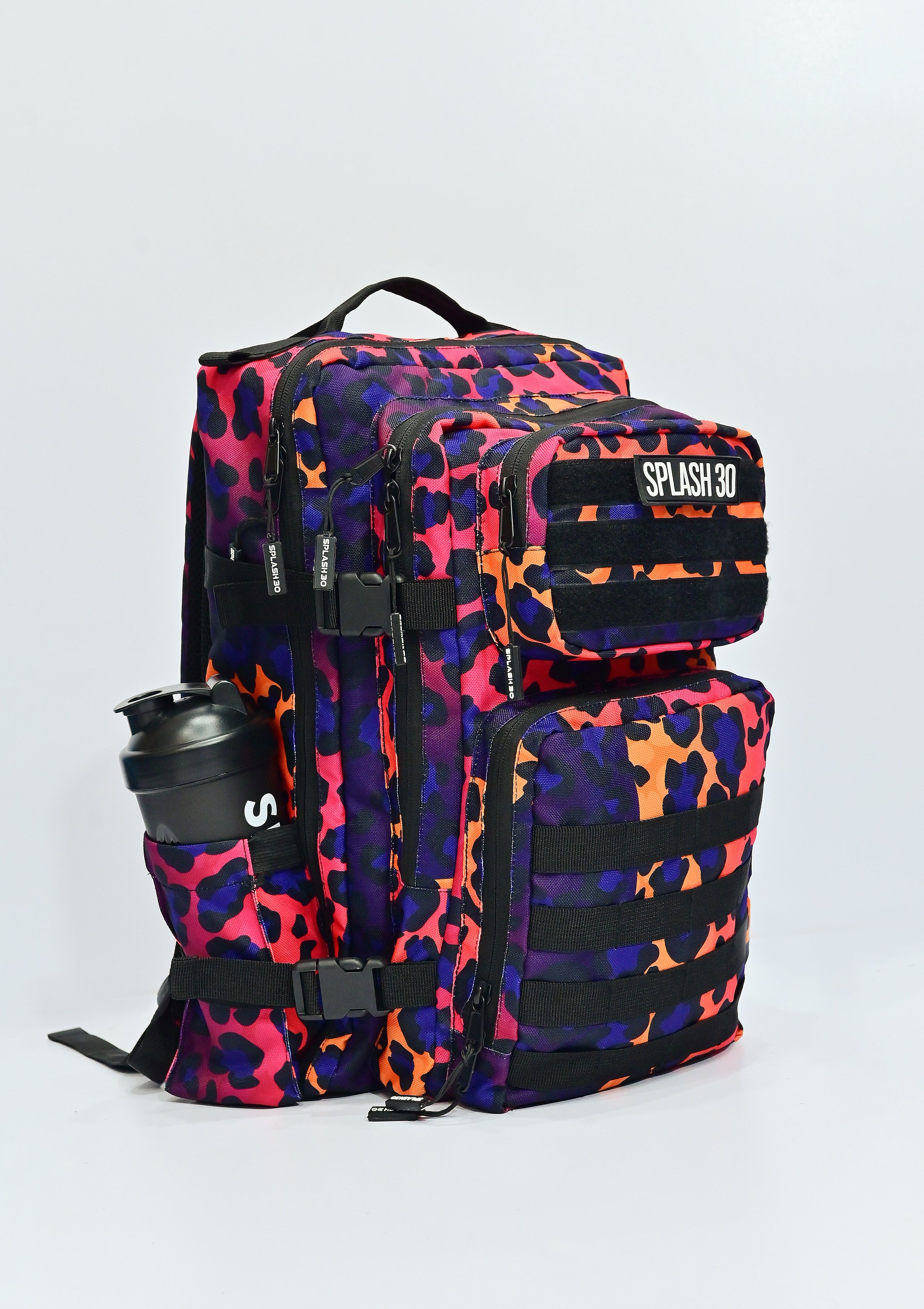 Splash Premium Neon Leopard Backpack