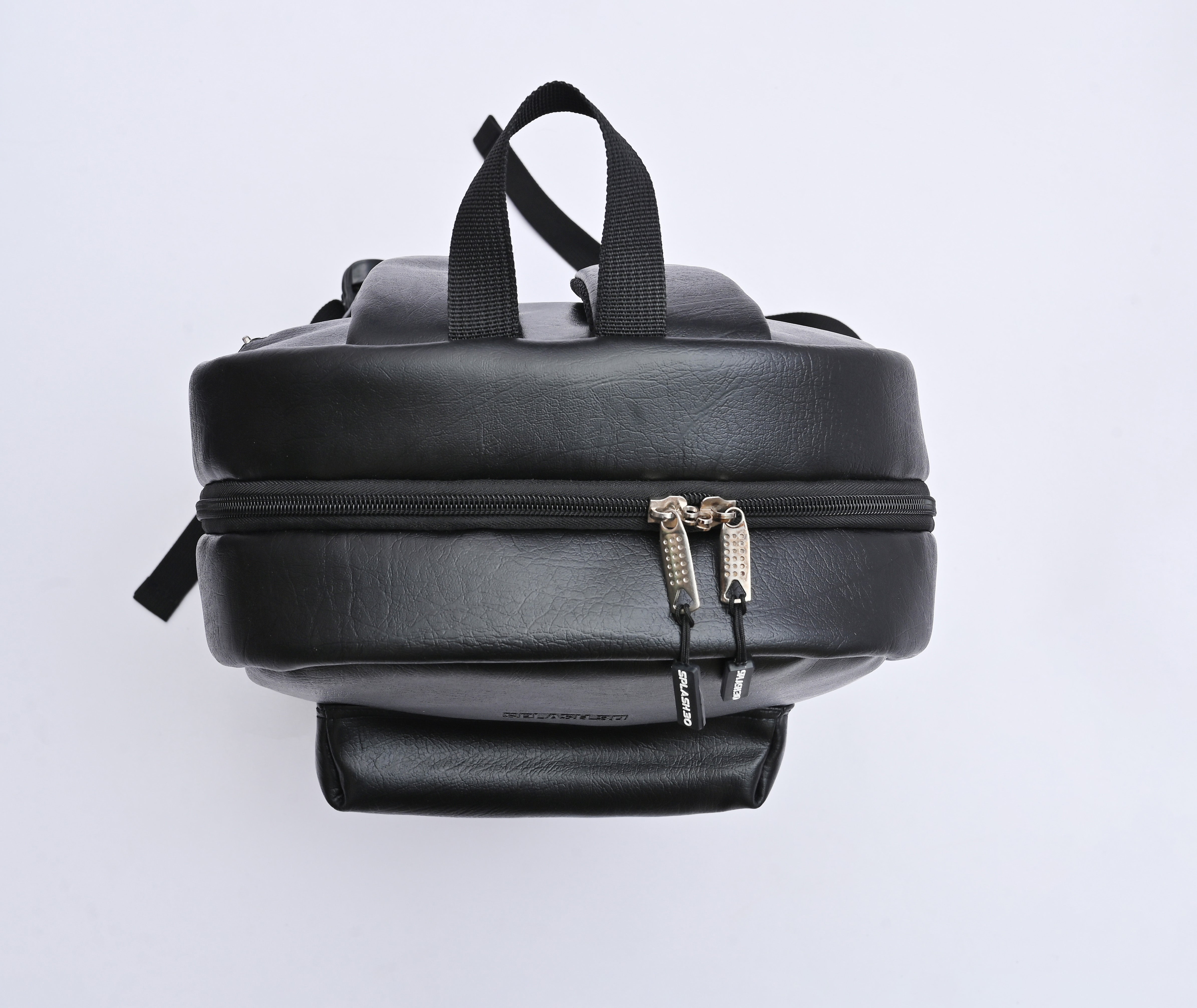 Black Leather Backpack