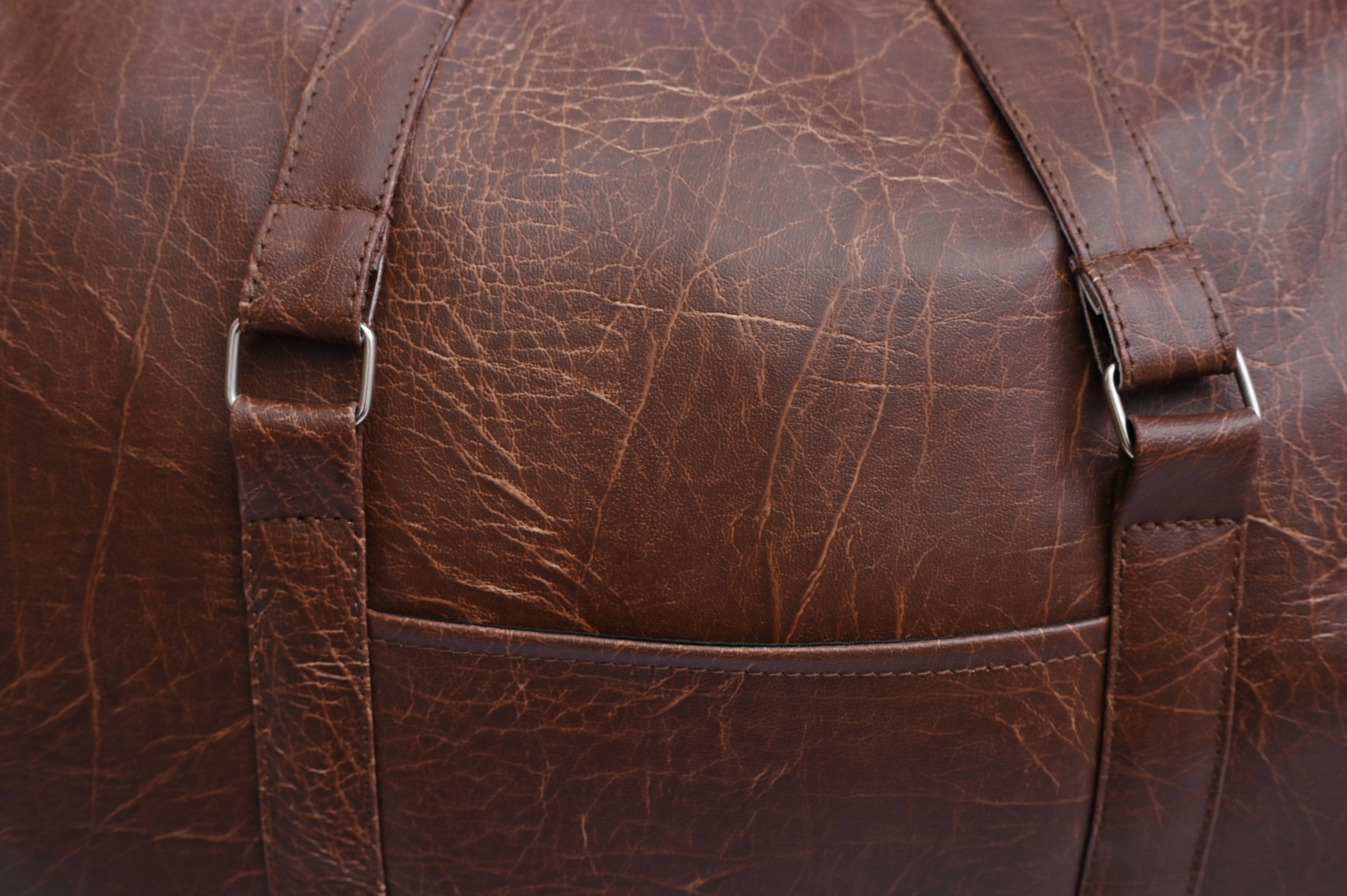 Brown Leather Duffle