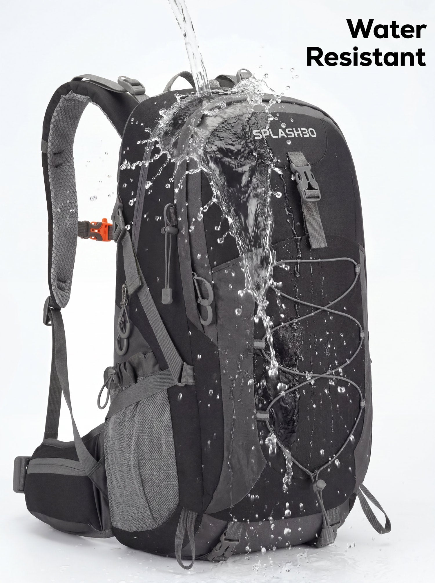 Splash30 Hiking Backpack 45L – Waterproof with Rain Cover