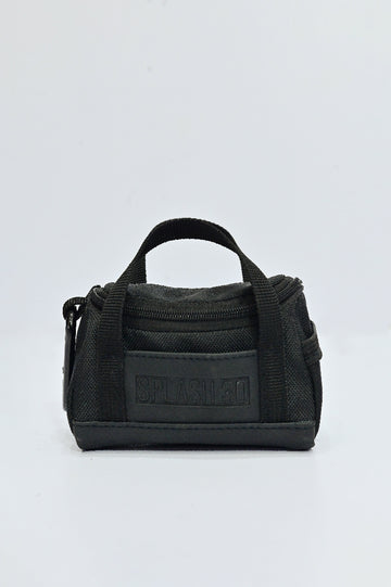 Black tactical pouch with a brand logo on a white background