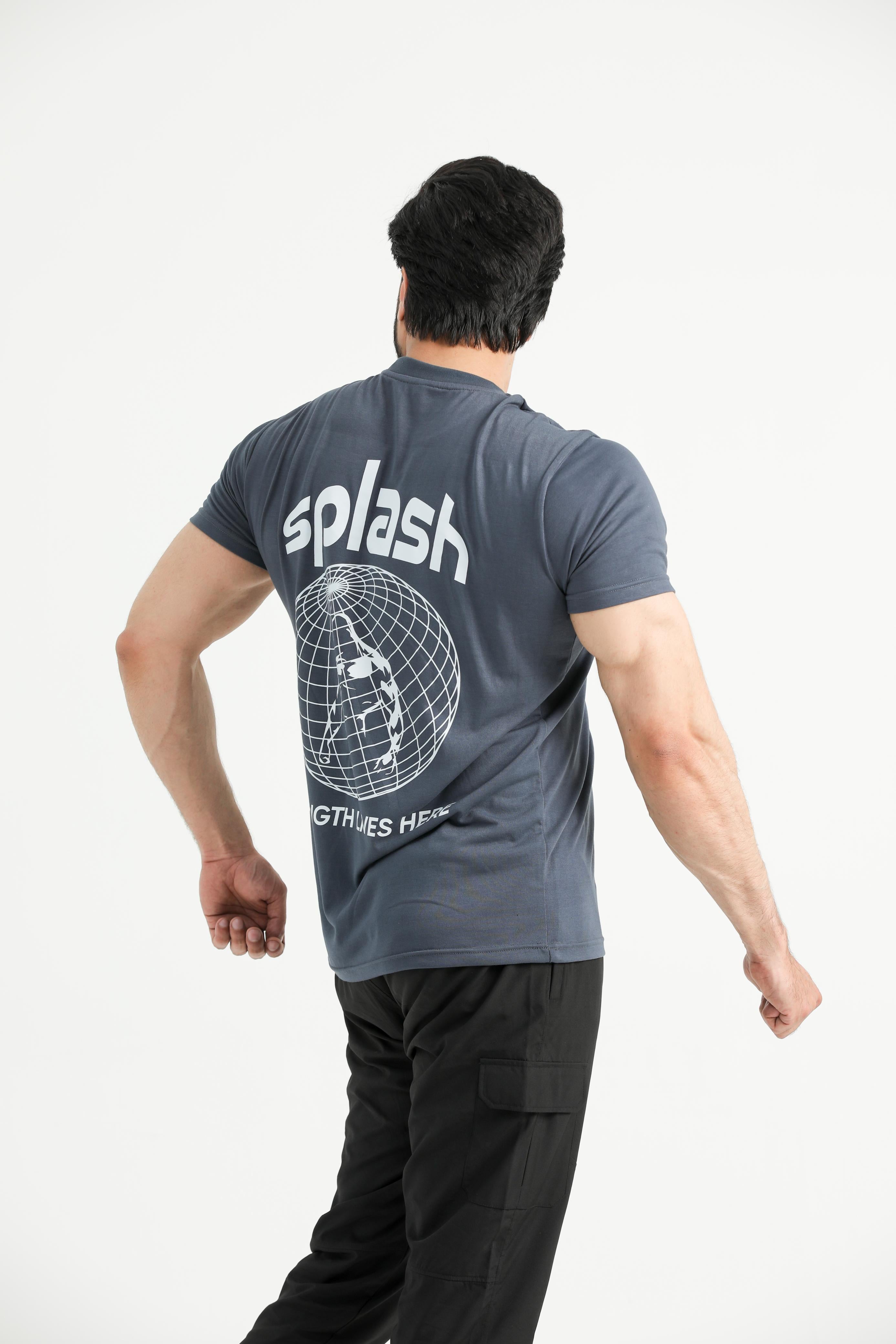 Splash Strength T-Shirt Grey