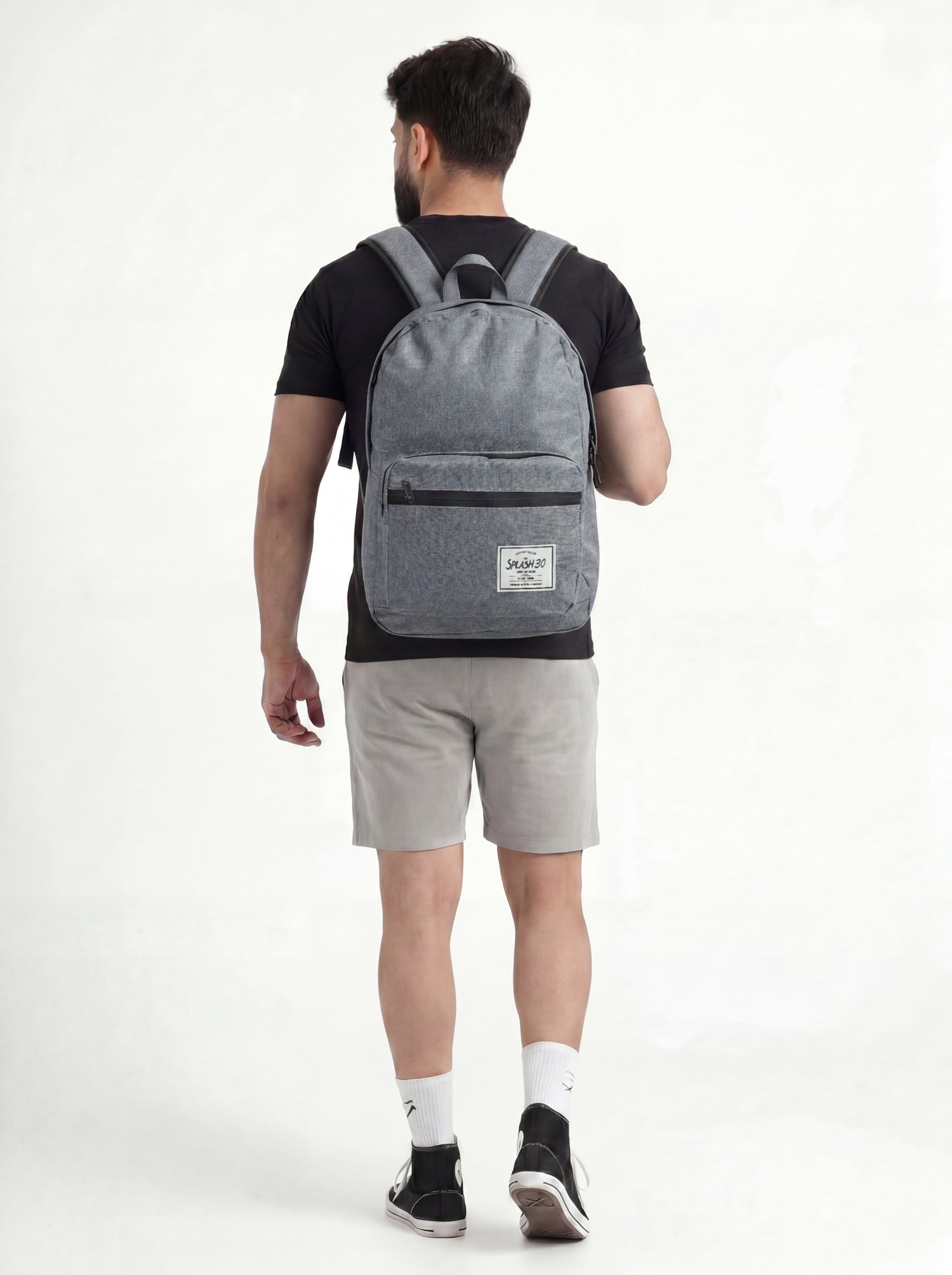 Person wearing Splash30 Classic Backpack 30L Gray lifestyle side view