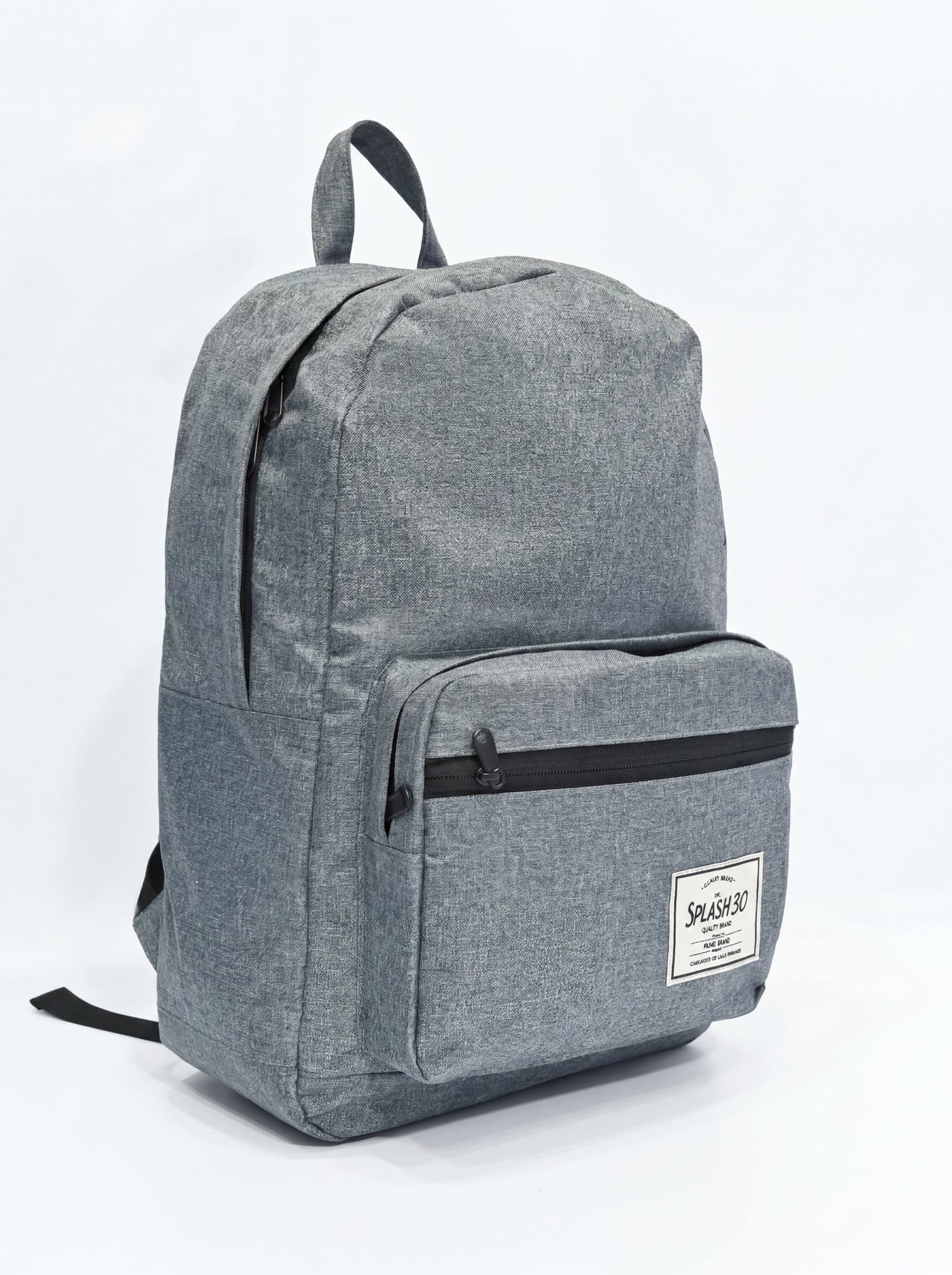 Splash30 Classic Backpack 30L Gray side view showing water bottle pocket