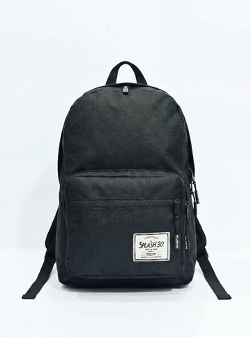 Splash30 Classic Backpack 30L Raven Black front view on white background