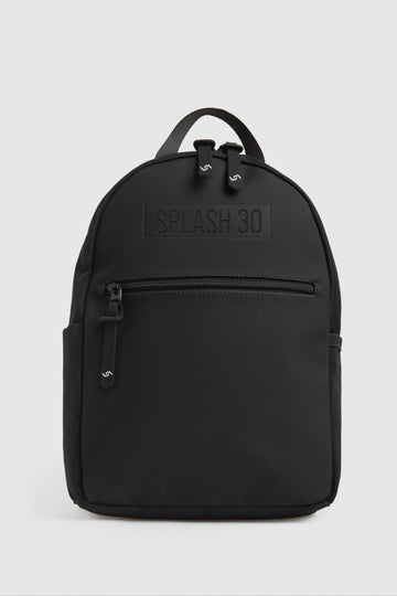 Splash30 Everyday Mini Backpack 8L black front view on light gray background