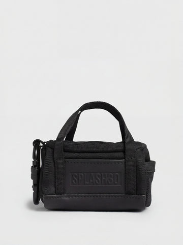 Splash30 Mini Holdall Keychain black front view on white background