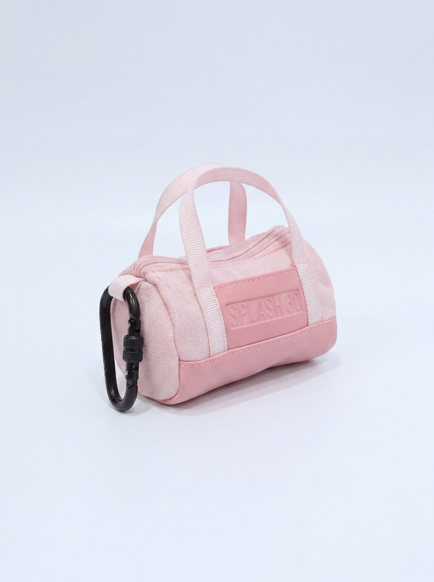 Splash30 Mini Holdall Keychain pink front view on white background