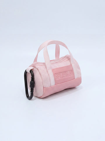 Splash30 Mini Holdall Keychain pink front view on white background