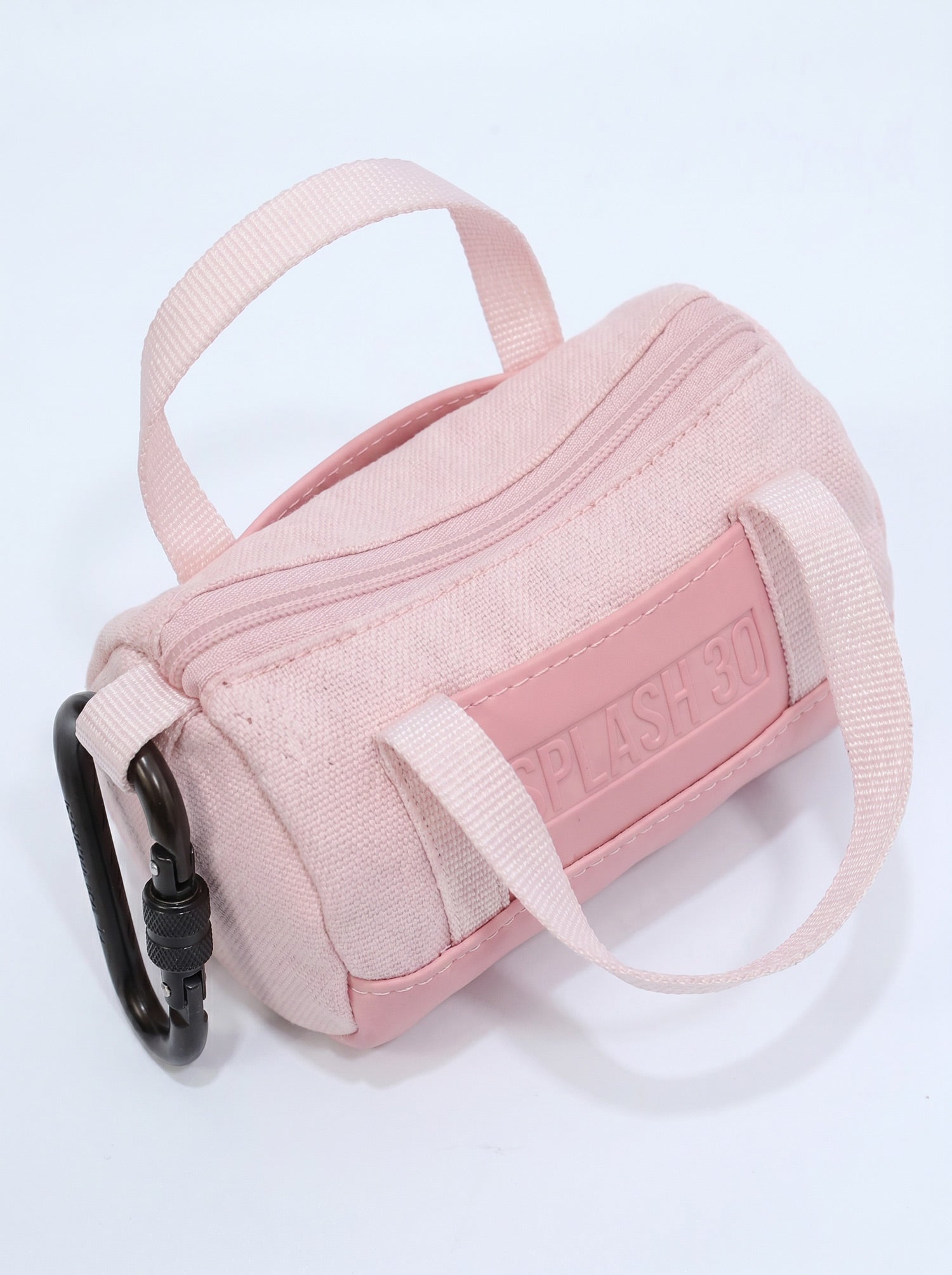 Splash30 Mini Holdall Keychain pink top view on white background