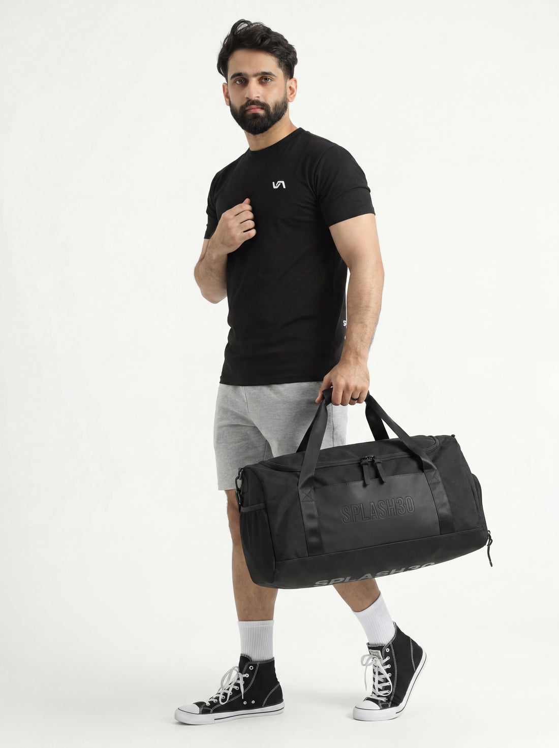 Splash30 Premium Duffle Bag 40L black front view