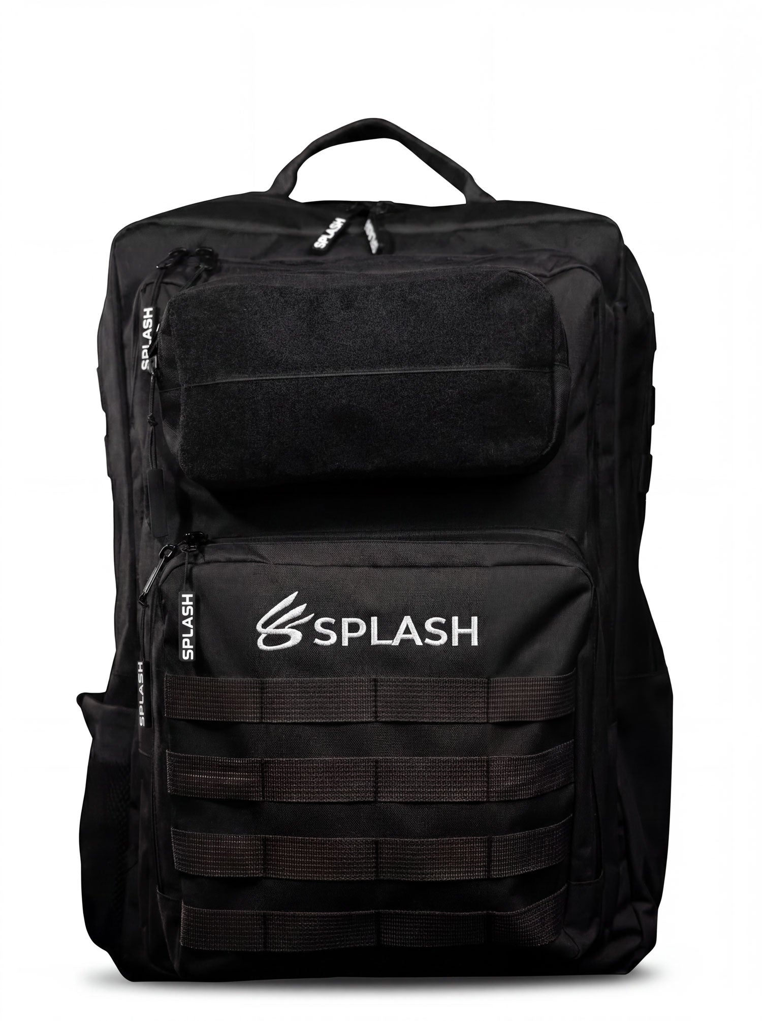 Splash30 Premium Tactical Backpack 45L Black front view