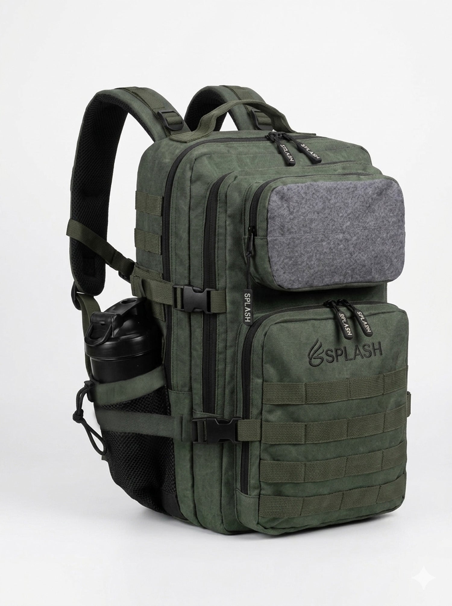 Splash Premium 45L Tactical Backpack – Sage Green